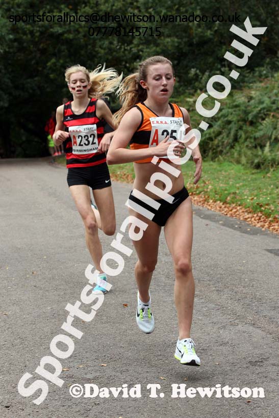 Womens under-17s ERRA Road Relays, Sutton Coldifield, Birmingham. Photo: David T. Hewitson/Sports for All Pics